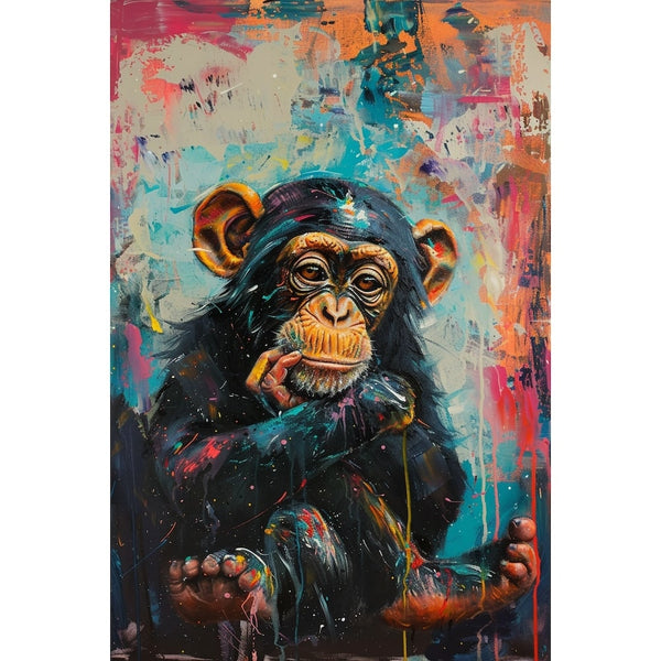 Tableau Singe Design, art mural décoration nature