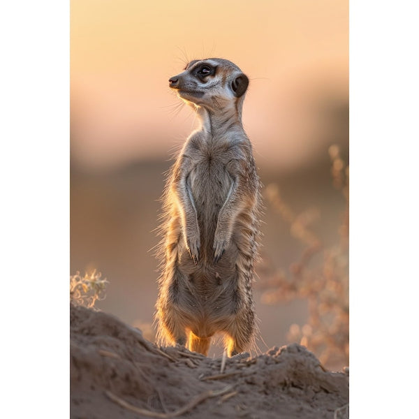 Tableau Suricate, art mural décoration nature