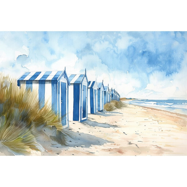 Tableau Cabane de Plage, art mural décoration nature