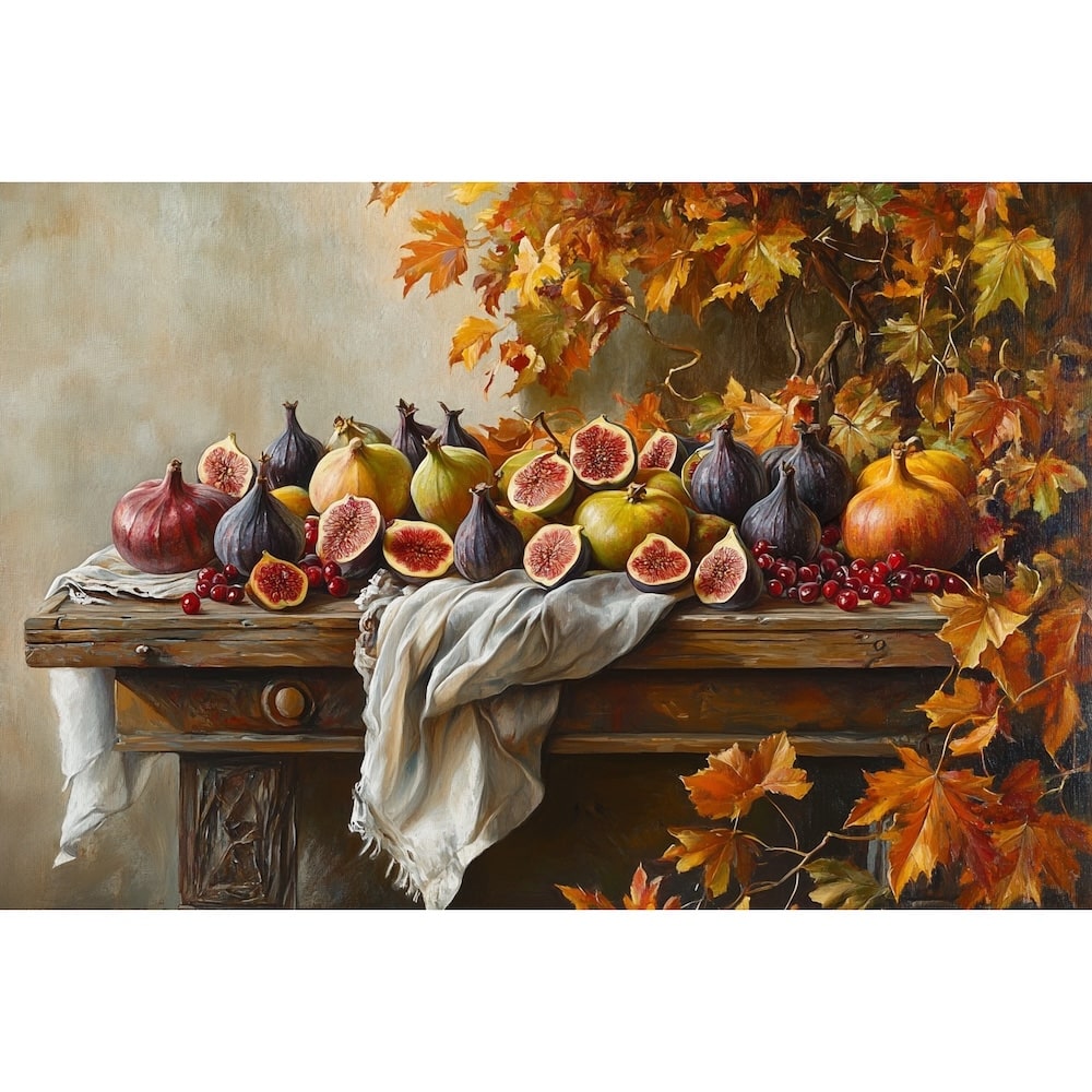 Tableau Fruits d'Arrière-Saison, art mural décoration nature