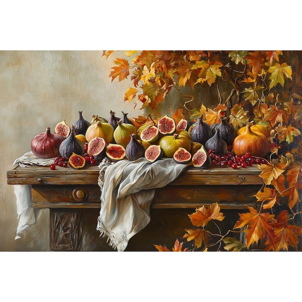 Tableau Fruits d'Arrière-Saison, art mural décoration nature