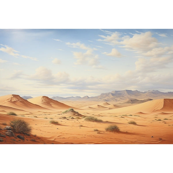 Tableau Dunes de Sable Orangées, art mural décoration nature