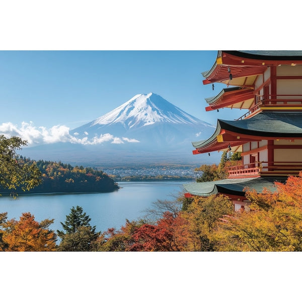 Tableau du Mont Fuji, art mural décoration nature