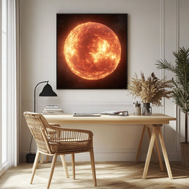 Tableau Soleil depuis l'Orbite, art mural décoration nature