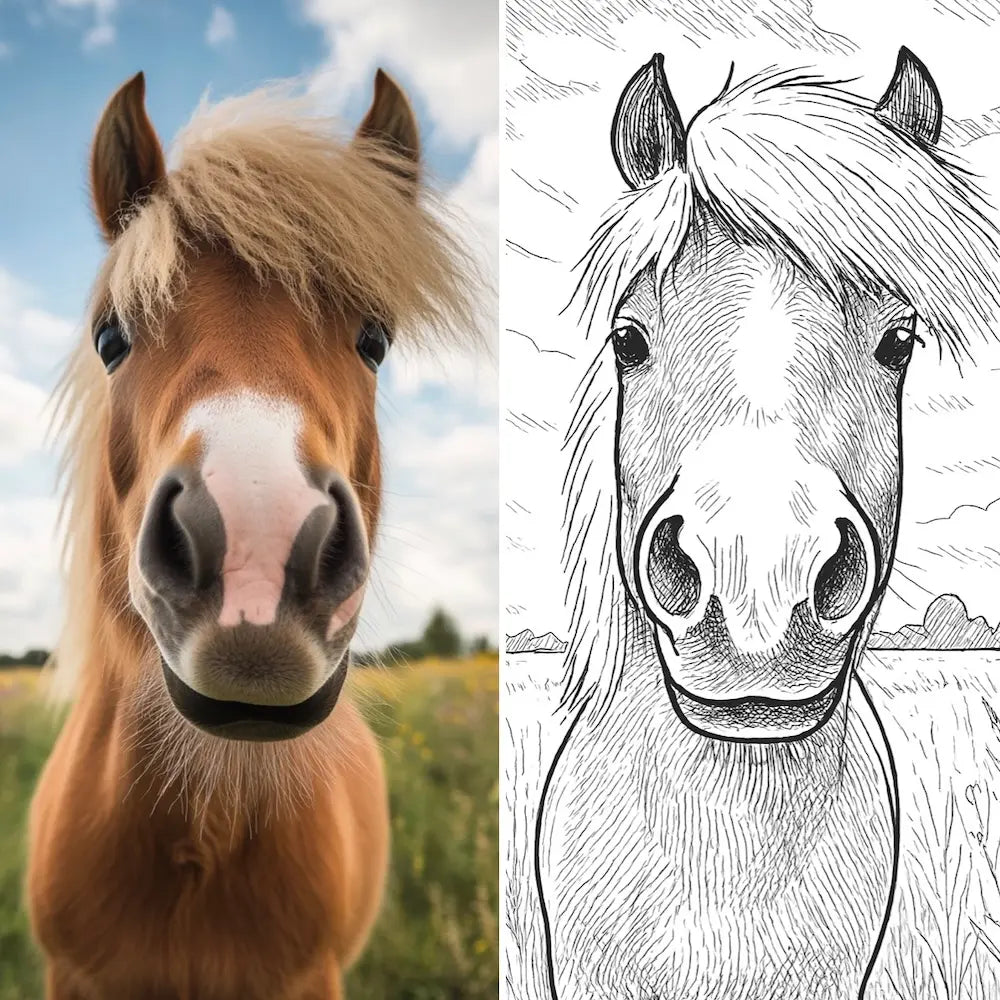 Tableau poney personnalisé