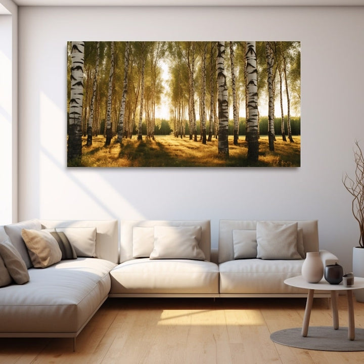 Tableaux D'Arbres Bouleaux, art mural décoration nature