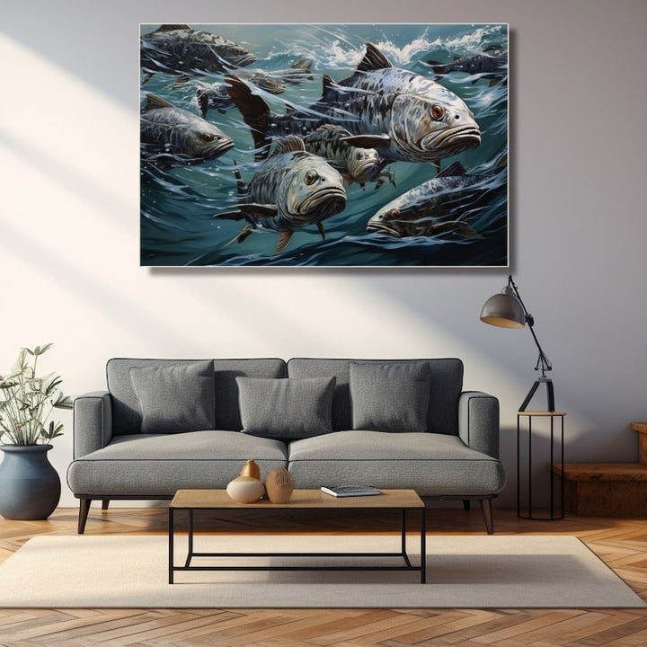 Tableaux de Poissons Modernes, art mural décoration nature