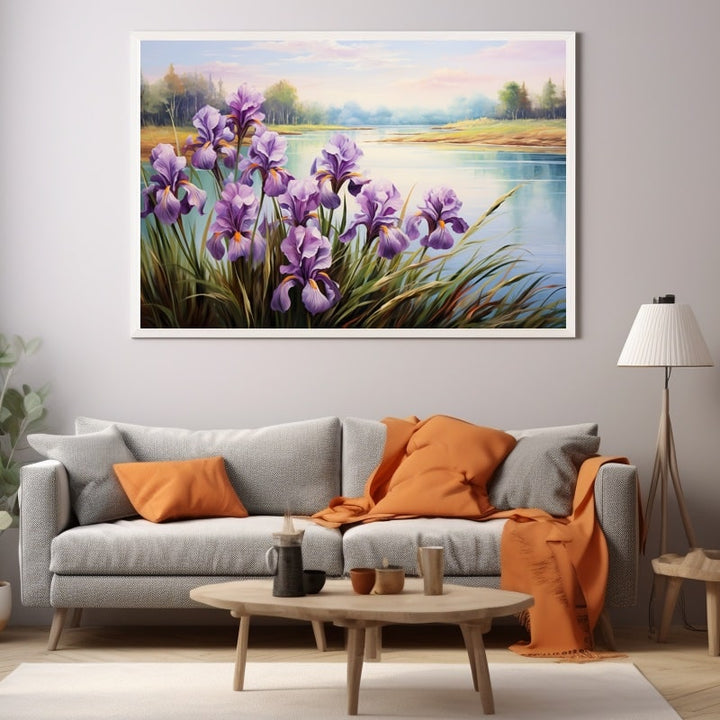 Tableaux Iris Violets
