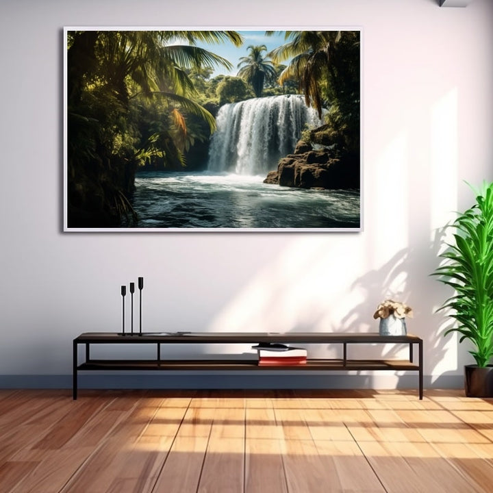 Tableaux Paradisiaques Cascade, art mural décoration nature