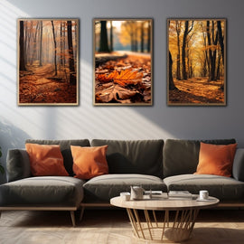 Tableaux Paysages Forêts D'Automne, art mural décoration nature
