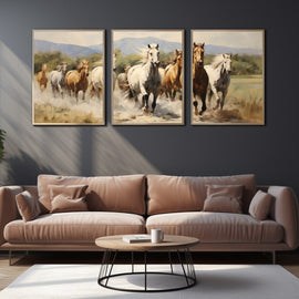 Tableaux Peintures Chevaux, art mural décoration nature