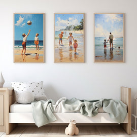 Tableaux Scènes de Plage, art mural décoration nature