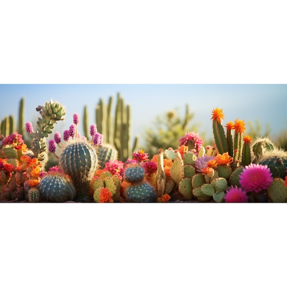Tableaux de Cactus Multicolores