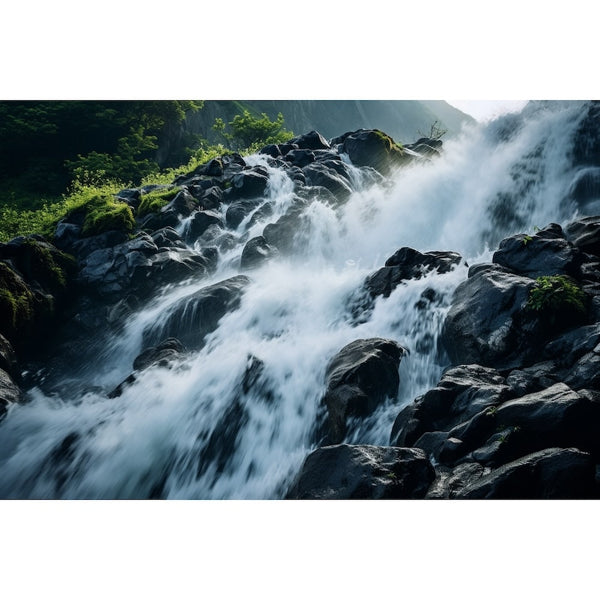 Tableau Toile Cascade, art mural décoration nature