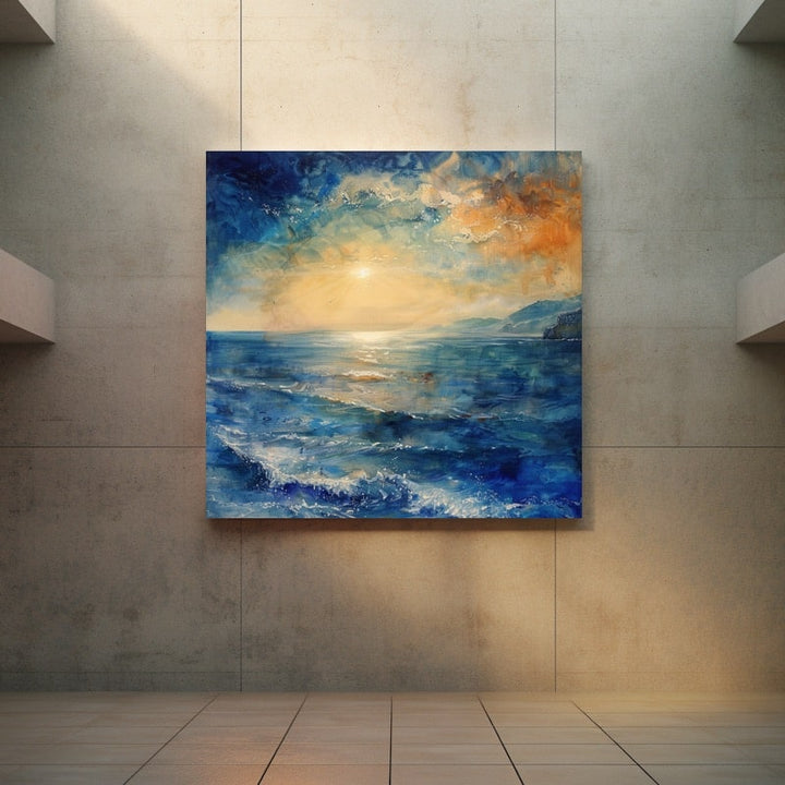Peinture Marine Vibrante, art mural décoration nature