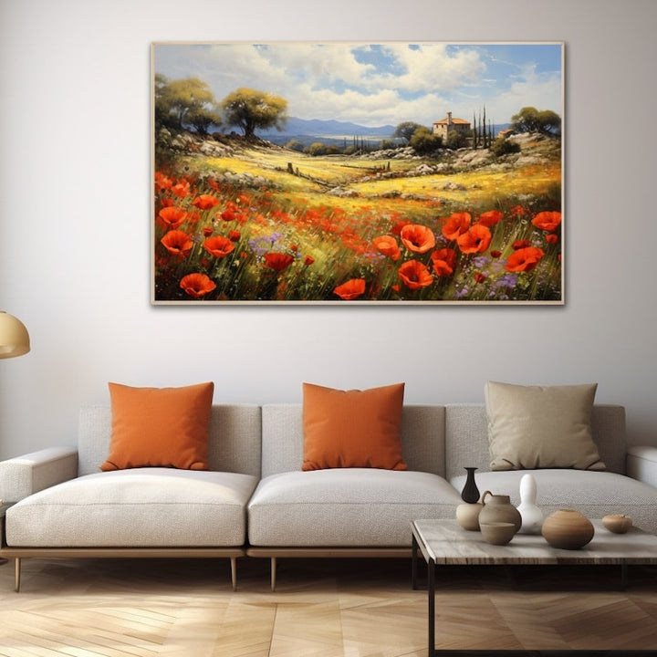 Toile Peinture Coquelicot