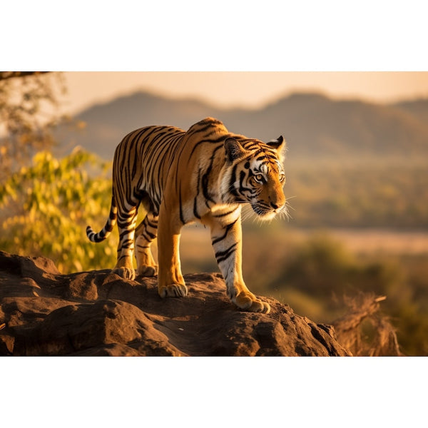 Tableau Toile Tigre Femelle, art mural décoration nature