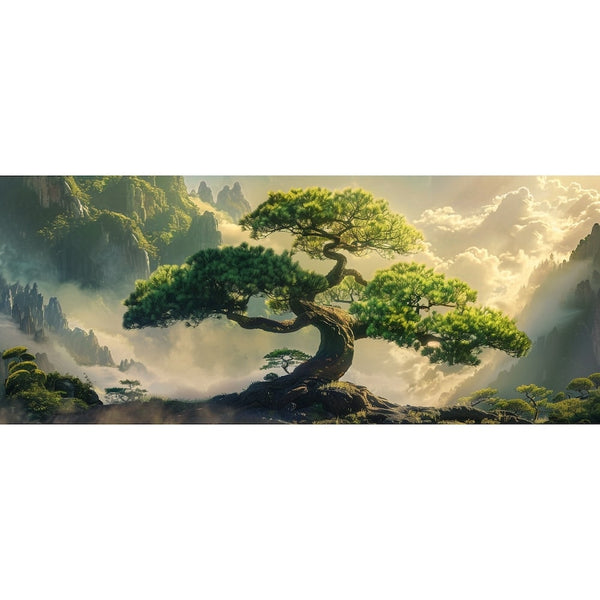 Tableau Triptyque Arbre Japonais, art mural décoration nature