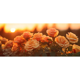 Tableau Triptyque Rose, art mural décoration nature