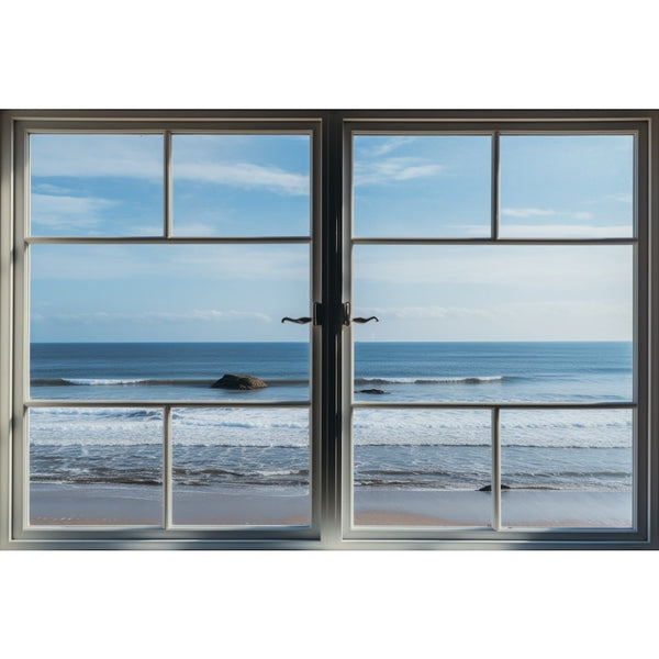 Fenêtre Vue sur Mer Tableau, art mural décoration nature