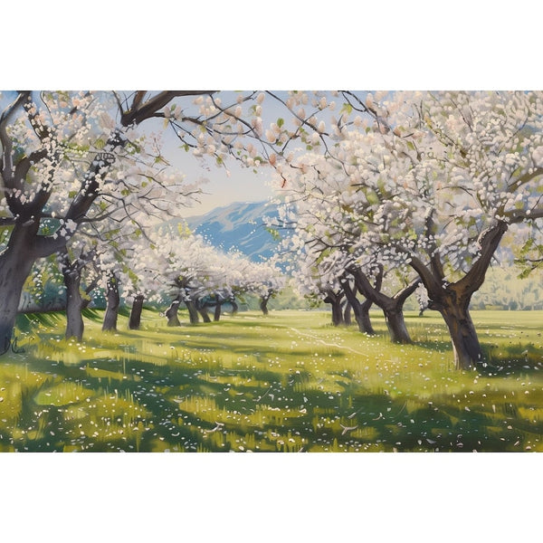 amandier en fleur peinture