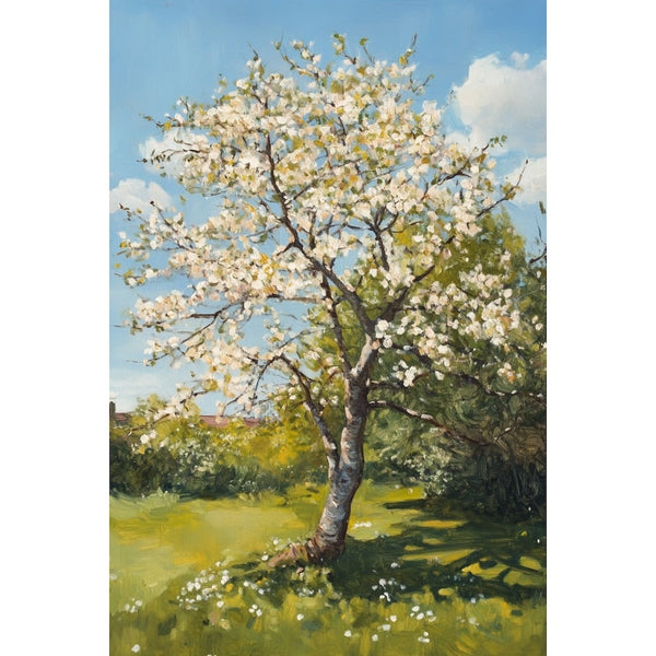 Peinture Arbre De Printemps, art mural décoration nature