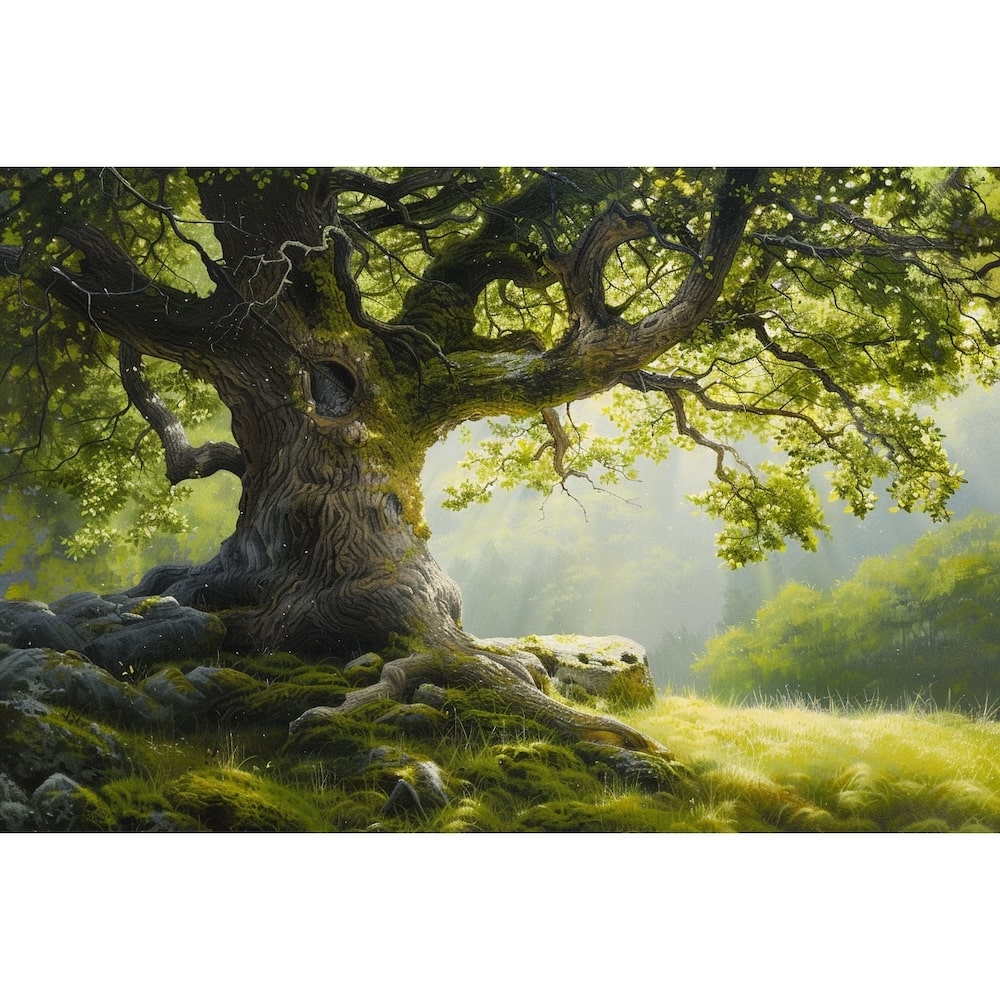 Peinture Arbre, art mural décoration nature