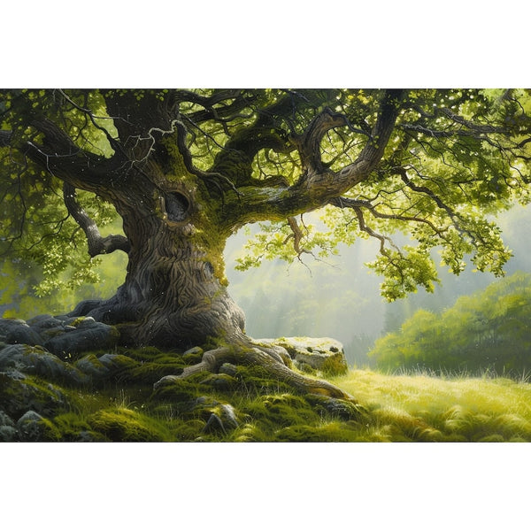 Peinture Arbre, art mural décoration nature