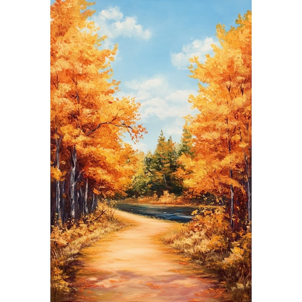 Peinture Thème Automne, art mural décoration nature