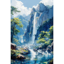 Peinture Beau Paysage, art mural décoration nature