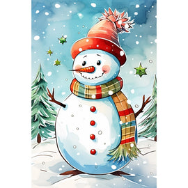 Peinture Bonhomme de Neige Maternelle, art mural décoration nature