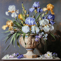 Thumbnail for bouquet d iris en peinture