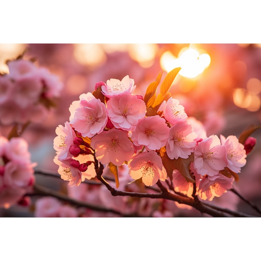 cerisier en fleur tableau
