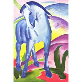 Le Cheval Bleu Peinture, art mural décoration nature