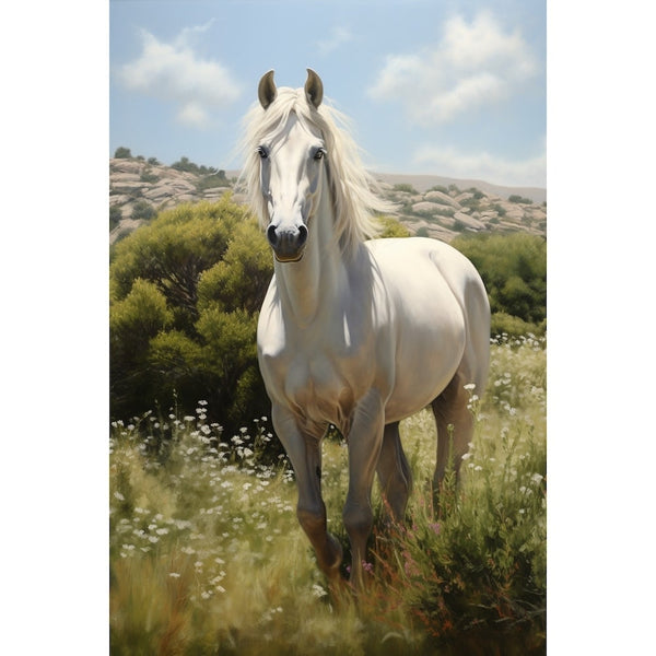 Peinture Cheval Espagnol, art mural décoration nature
