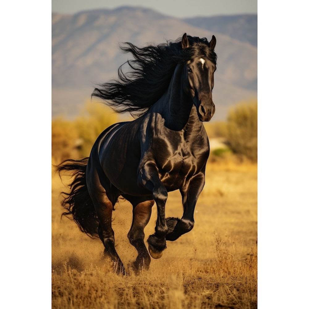 cheval noir tableau