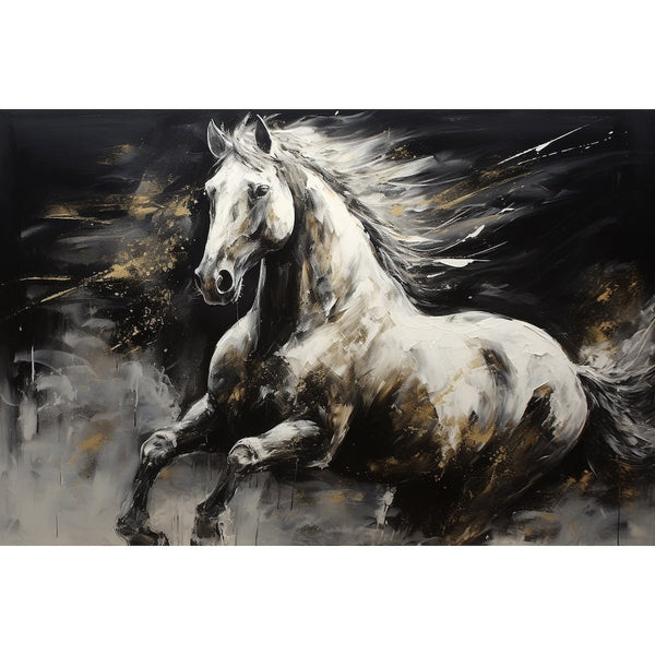 Peinture Cheval Moderne, art mural décoration nature