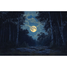 Tableau Clair de Lune, art mural décoration nature
