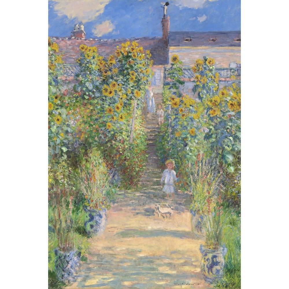 Tableau Jardin Claude Monet, art mural décoration nature
