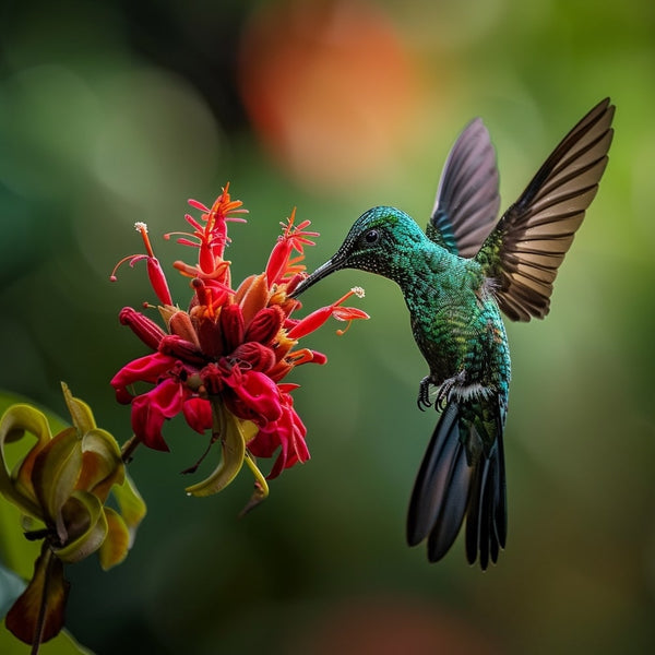 Tableau Colibri, art mural décoration nature, vue 2