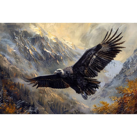 Peinture Condor, art mural décoration nature, vue 2