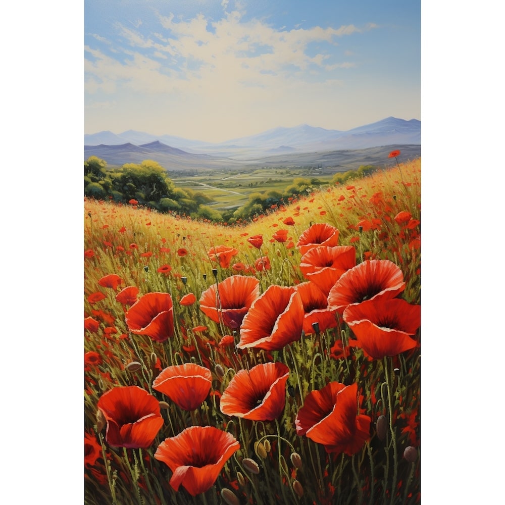 coquelicot peinture huile