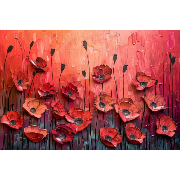coquelicots peinture moderne