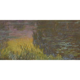 Tableau Soleil Couchant Claude Monet, art mural décoration nature