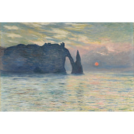 Tableau Impressionniste Coucher de Soleil, art mural décoration nature