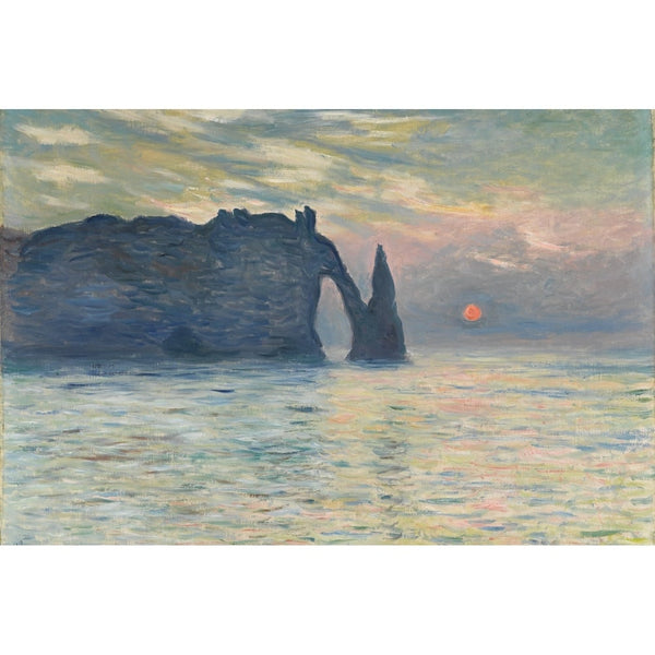 Tableau Impressionniste Coucher de Soleil, art mural décoration nature