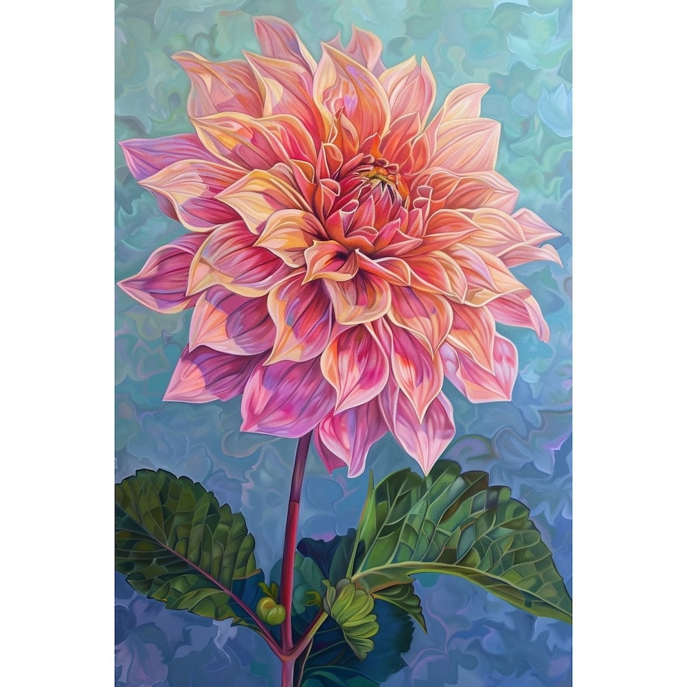 dahlia peinture