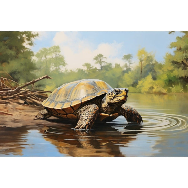 Tableau Tortue Déco, art mural décoration nature