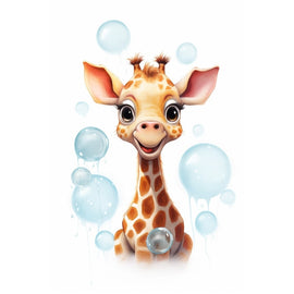 Tableau Girafe Décoration Chambre Bébé, art mural décoration nature