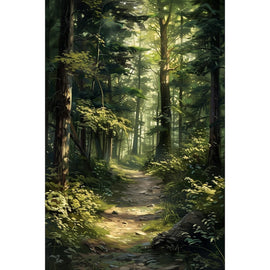 Peinture Petite Forêt, art mural décoration nature